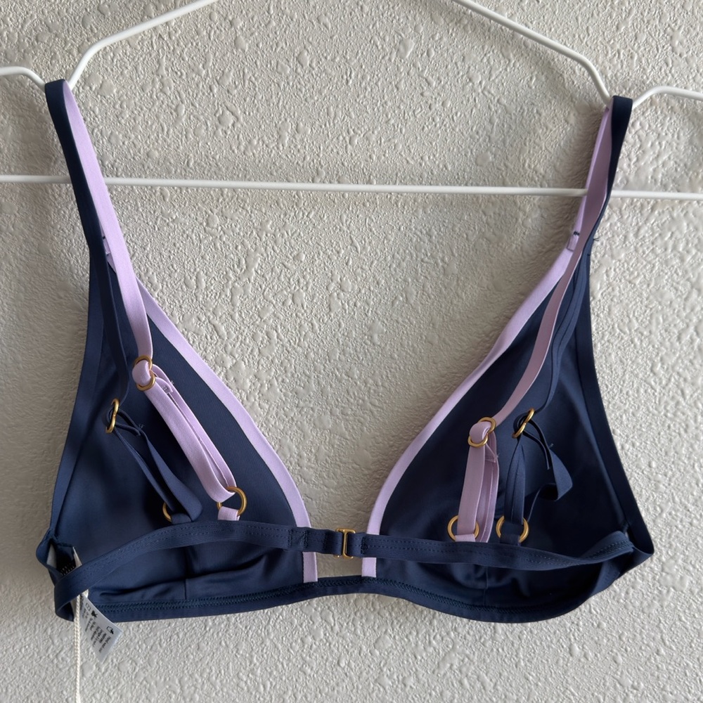 L*SPACE Finneas Bikini Top in Slate & Lily - Picture 10 of 13